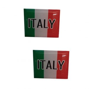 Adesivo Italia tricolore resinato Italy 3d stickers casco moto