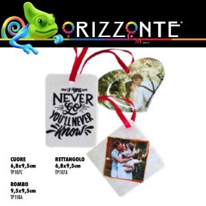 Profumatore ambiente in forme cuore e rombo personalizzabile con foto frasi G2