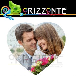 Puzzle cuore personalizzabile con foto o testo pezzi 58 idea regalo G5