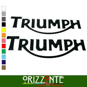 Set 2 Pz. adesivi Triumph resina compatibili 3D in rilievo moto Stickers R15