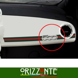 Adesivo resinato FIAT 500 GUCCI sticker plancia adesivi interno cruscotto 500 R2