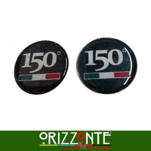 Adesivi Resinati Fiat 150° Logo Anniversario Fiat Punto 3D Doming stickers R23
