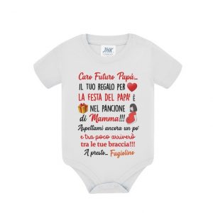 Body, il tuo regalo per la festa del papà, Personalizzato con nome bimbo o bimba!