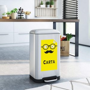 Cartello per secchio carta