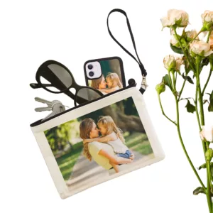 Pochette in iuta personalizzabile con frase e o testo idea regalo