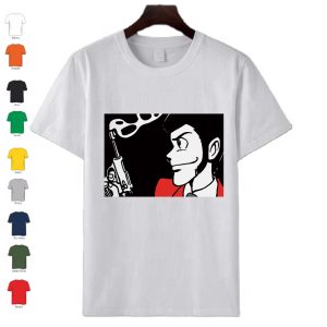 T-Shirt uomo donna bambino in cotone manica corta personalizzata con Lupin