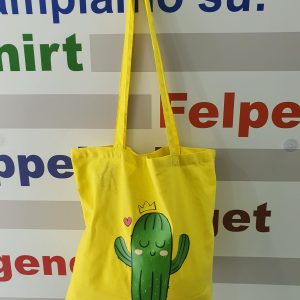 Shopper con stampa Cactus