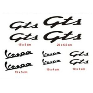 Stickers vespa moto compatibili gts 300 250 125 sport adesivi decalcomanie A34