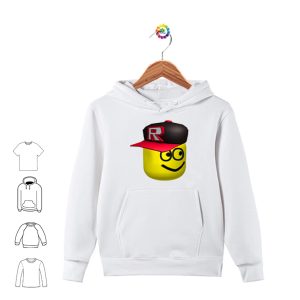 Felpa con tasche e cappuccio bambino e bambina personalizzata con Roblox