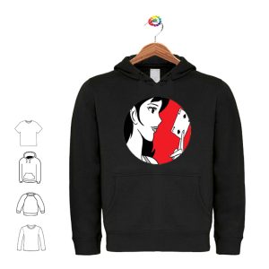 Felpa con cappuccio e tasche cotone felpato uomo donna personalizzata Margot