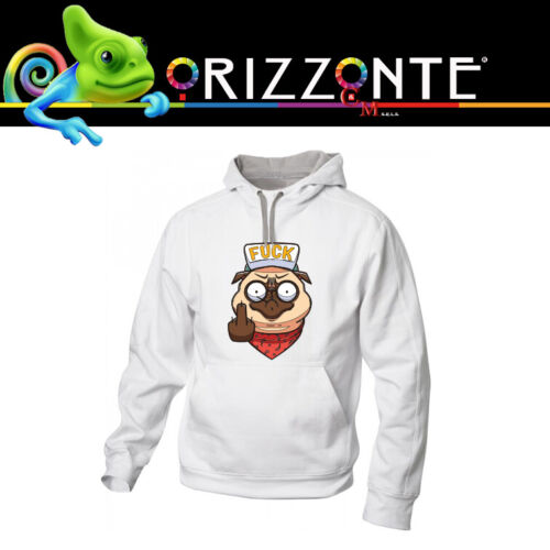 Felpa con cappuccio e tasche personalizzata con frase divertente uomo donna F9