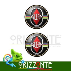 Adesivi resinati Centenario Gilera compatibili 1909 2009 stickers emblemi R61