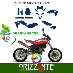 Kit adesivi grafica personalizzata per MOTO HUSQUVARNA SM 610 2006-2009 Decal