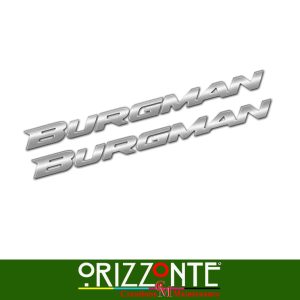 Coppia adesivi resinati 3d Burgman compatibile con suzuki moto scuter