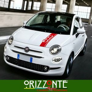 Adesivo fascia cofano motore fiat 500 decalcomania striscia vinile abarth a24