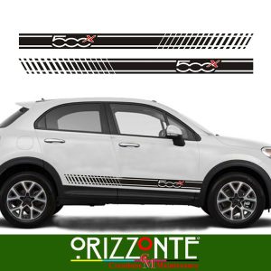 Fasce adesive fiat 500 X fiancate dx sx  adesivi laterali fiat 500 x stickers