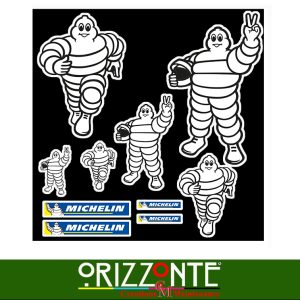 Adesivi MICHELIN compatibili sponsor moto auto Omino Sticker carena Corse A37