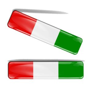 2 Adesivi Sticker 3D ITALY ITALIA FLAG BANDIERA AUTO MOTO resinati Adesivo R35