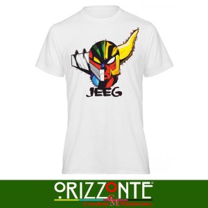 T-shirt in cotone uomo donna film anni 70 80 90 personalizzata jeeg