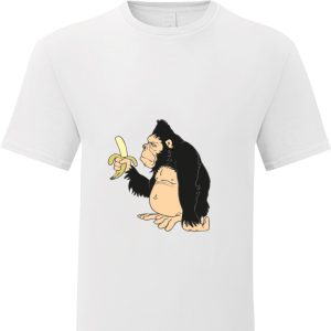 T-shirt cotone personalizzata Monkey Banana Maglie uomo donna bambino