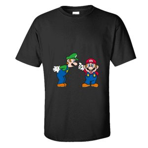 T-shirt cotone personalizzata super mario bros maglie uomo donna bambino