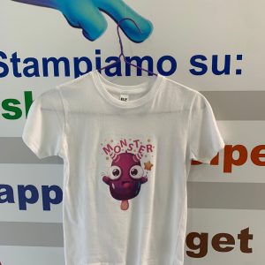 T-Shirt bambina stampa Monster