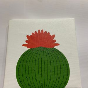 Tela Cactus con fiore