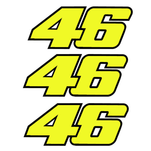 Adesivi numero 46 valentino rossi the doctor vr46 numero compatibile moto corsa
