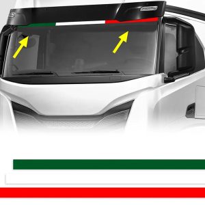 Fasce Autoadesive per parabrezza auto e camion tricolore tuning bandiera